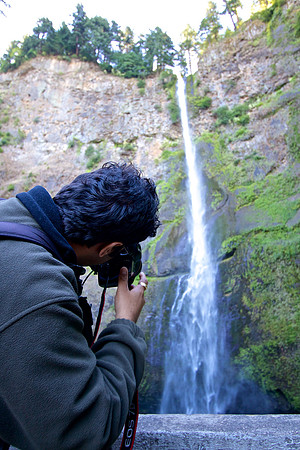 Photographing Multnomah Falls